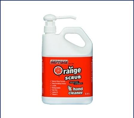 SEPTONE HAND CLEANERS ORANGE SCRUB PUMP PACK 2.5 L